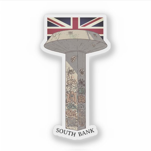 Southbank Centre Undercroft - London Sticker (Voorkant)