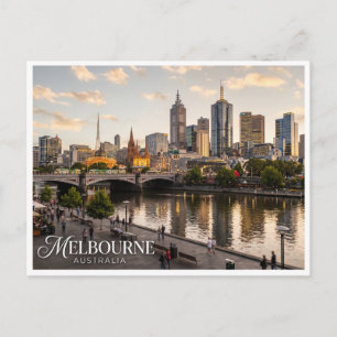 Southbank Promenade Melbourne Australië Briefkaart