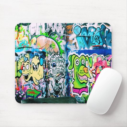Southbank Skatepark Graffiti Mousepad Muismat (Met muis)
