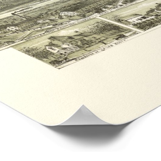 Southbridge, MA Panoramic Map - 1892 Poster (Hoek)