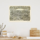 Southbridge, MA Panoramic Map - 1892 Poster (Keuken)