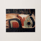 Southeast Alaska Wood Carved Totem Pole Legpuzzel (Horizontaal)