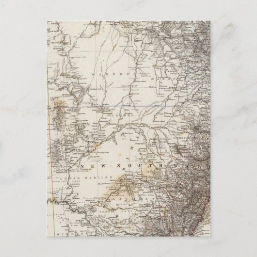 Southeast Australia Map Briefkaart (Voorkant)