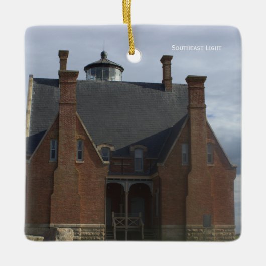Southeast Light Lighthouse Ornament (Voorkant)