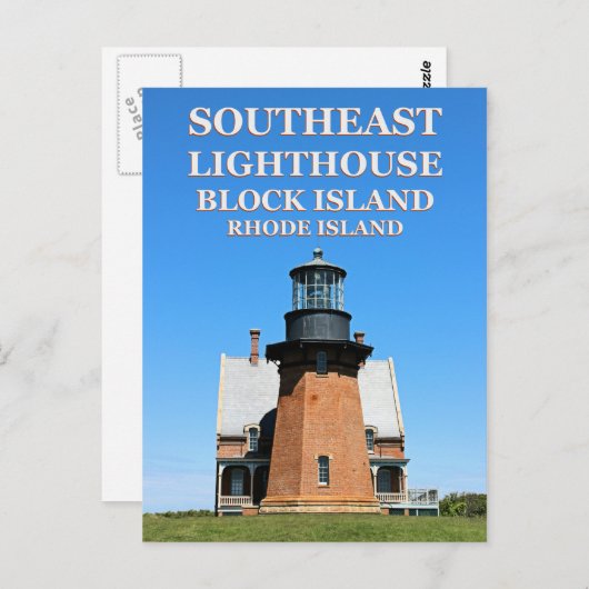 Southeast Lighthouse, Block Island, RI Briefkaart (Voorkant / Achterkant)