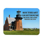 Southeast Lighthouse, Block Island RI Flexi-Magnet Magneet (Horizontaal)