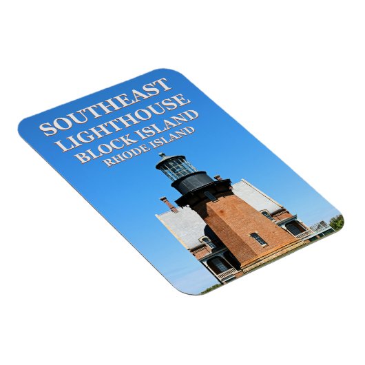 Southeast Lighthouse, Block Island RI Flexi-Magnet Magneet (Rechterzijde)