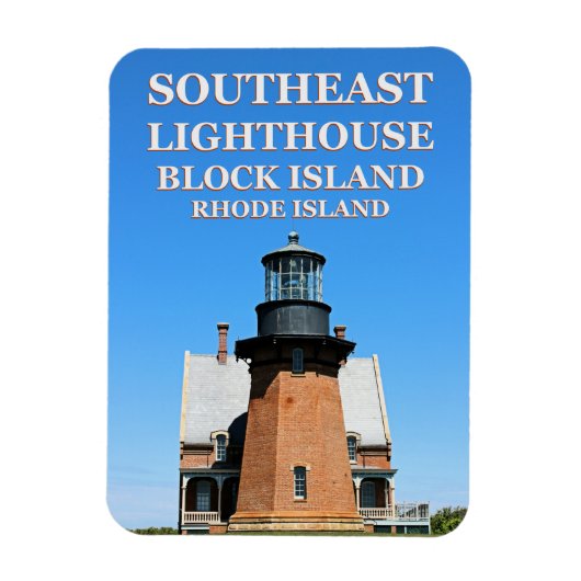 Southeast Lighthouse, Block Island RI Flexi-Magnet Magneet (Verticaal)