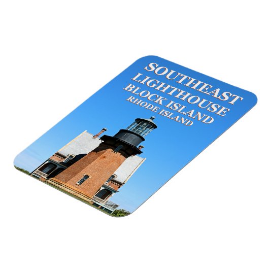 Southeast Lighthouse, Block Island RI Flexi-Magnet Magneet (Linkerzijde)