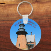 Southeast Lighthouse, Block Island RI Sleutelhange Sleutelhanger (Voorkant)