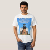 Southeast Lighthouse, Block Island, RI T-Shirt (Voorkant volledig)
