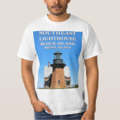 Southeast Lighthouse, Block Island, RI T-Shirt (Voorkant)