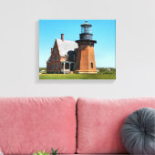 Southeast Lighthouse, Block Island Wrapped Canvas (Insitu (Woonkamer))