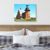 Southeast Lighthouse, Block Island Wrapped Canvas (Insitu (Slaapkamer))