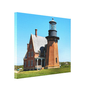 Southeast Lighthouse, Block Island Wrapped Canvas