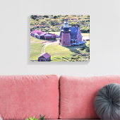 Southeast Lighthouse, Block Island Wrapped Canvas (Insitu (Woonkamer))