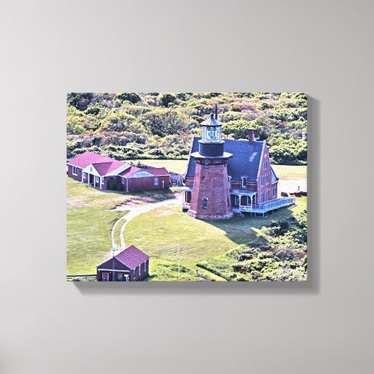 Southeast Lighthouse, Block Island Wrapped Canvas (Voorkant)