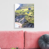 Southeast Lighthouse, Block Island Wrapped Canvas Afdruk (Insitu (Woonkamer))