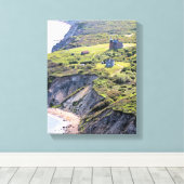 Southeast Lighthouse, Block Island Wrapped Canvas Afdruk (Insitu (Houten vloer))