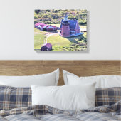 Southeast Lighthouse, Block Island Wrapped Canvas Afdruk (Insitu (Slaapkamer))
