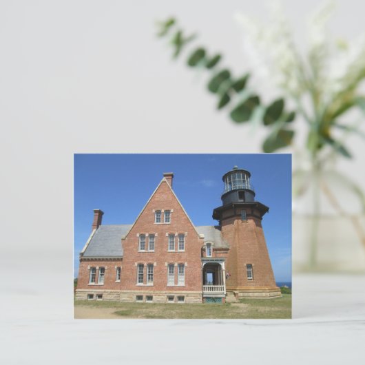 Southeast Lighthouse Building Block Island Briefkaart (Staand voorkant)