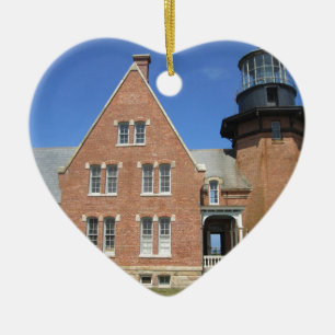 Southeast Lighthouse Building Block Island Keramisch Ornament