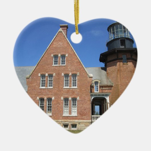 Southeast Lighthouse Building Block Island Keramisch Ornament (Voorkant)