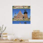 Southeast Lighthouse Building Block Island Poster (Keuken)