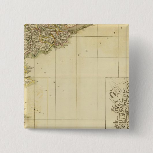 Southeast Perthshire Vierkante Button 5,1 Cm (Voorkant)