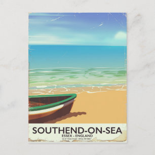 Southend-on-Sea, Essex Reizen vintage poster Briefkaart