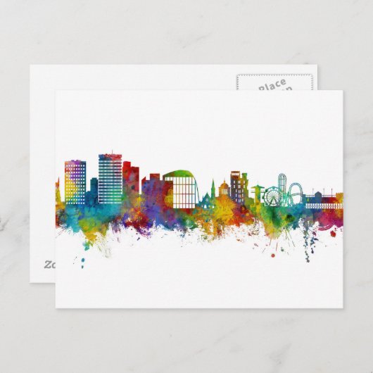 Southend-on-Zee England Skyline Briefkaart (Voorkant / Achterkant)