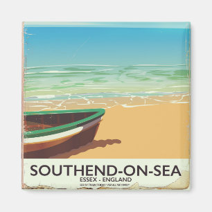 Southend-on-Zee, Essex Vintage-poster Magneet