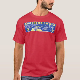 Southend on Zee Railway Advert 1950s T-shirt