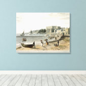 Southend uit 'Een reis rond Groot-Brittannië onder Canvas Afdruk (Insitu (Houten vloer))