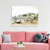 Southend uit 'Een reis rond Groot-Brittannië onder Canvas Afdruk (Insitu (Woonkamer))
