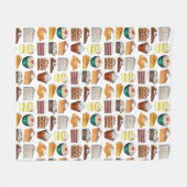 Southern Bakery Food Desserts USA American South Fleece Deken (Voorkant (Horizontaal))