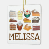 Southern Bakery Food Desserts USA American South Keramisch Ornament (Links)