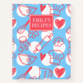 Southern Baking Polka Dot Pattern Recipe Notitieboek (Voorkant)