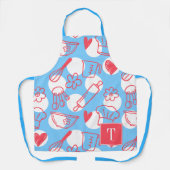 Southern Baking Polka Dot Pattern Recipe Schort (Voorkant)