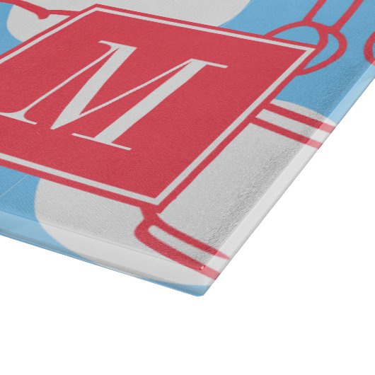 Southern Baking Polka Dot Pattern Recipe Snijplank (Hoek)