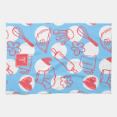 Southern Baking Polka Dot Pattern Recipe Theedoek (Horizontaal)