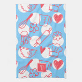 Southern Baking Polka Dot Pattern Recipe Theedoek (Verticaal)