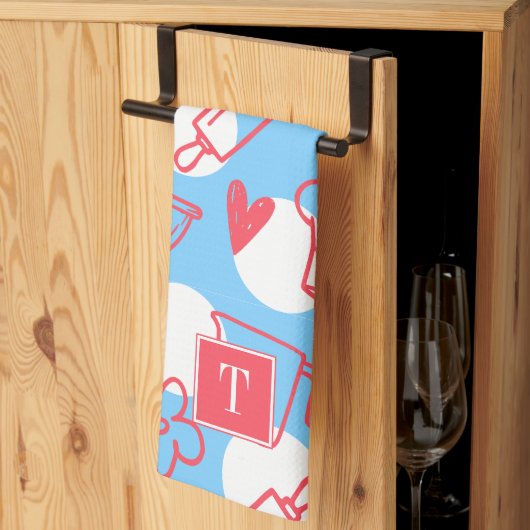 Southern Baking Polka Dot Pattern Recipe Theedoek (Derde Gevouwen)