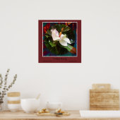 " Southern Beauty " Magnolia Poster (Keuken)