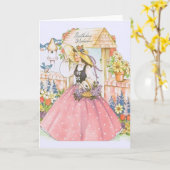  Southern Belle Birthday Kaart (Gele Bloem)