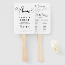 Southern Belle Calligraphy Wedding Programme Handwaaier