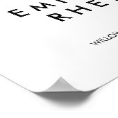 Southern Belle Calligraphy Welcome Wedding Poster (Hoek)