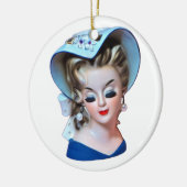 Southern Belle Head Vase Bonnet Lady Old Fashioned Keramisch Ornament (Links)