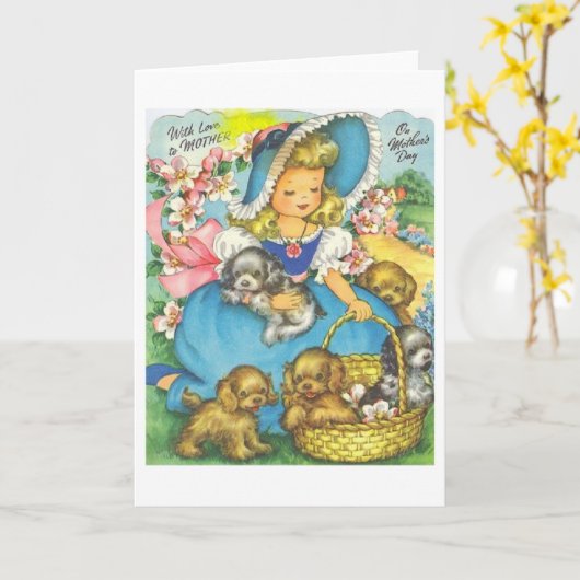  Southern Belle Moederdag Kaart (Gele Bloem)