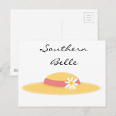 Southern Belle Summer Daisy Pet Schattigee Cartoon Briefkaart (Voorkant / Achterkant)